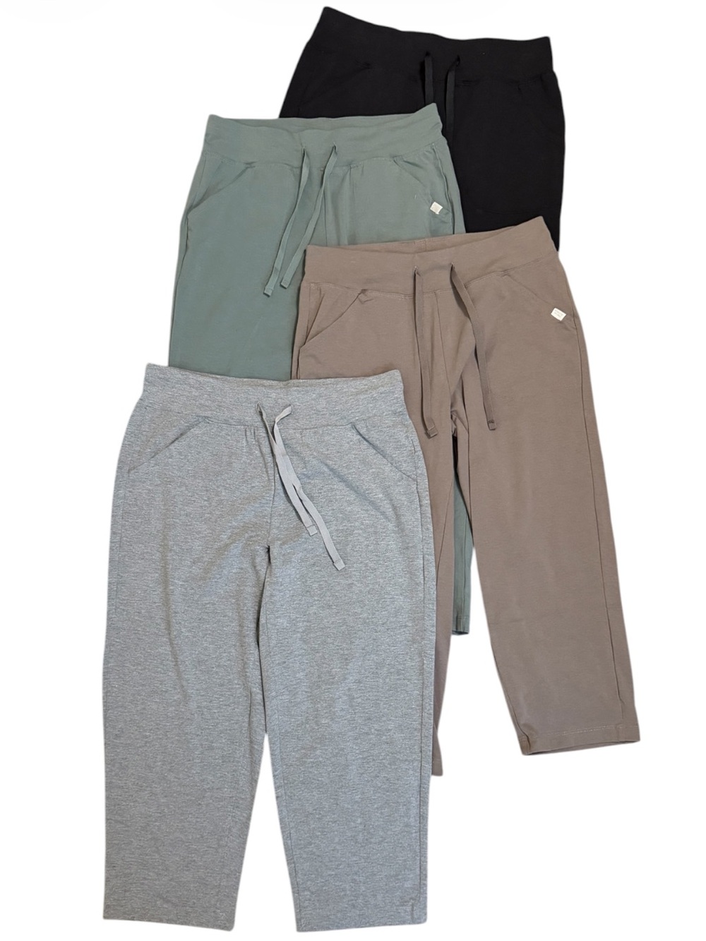 ATHLETIC WORKS Knit Capri Length Drawing Pants (4 Pairs) Size Small - Picture 2 of 14